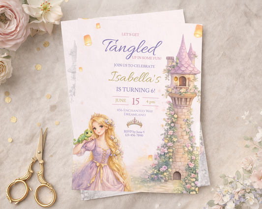 Fairytale Princess Birthday Invitation Template